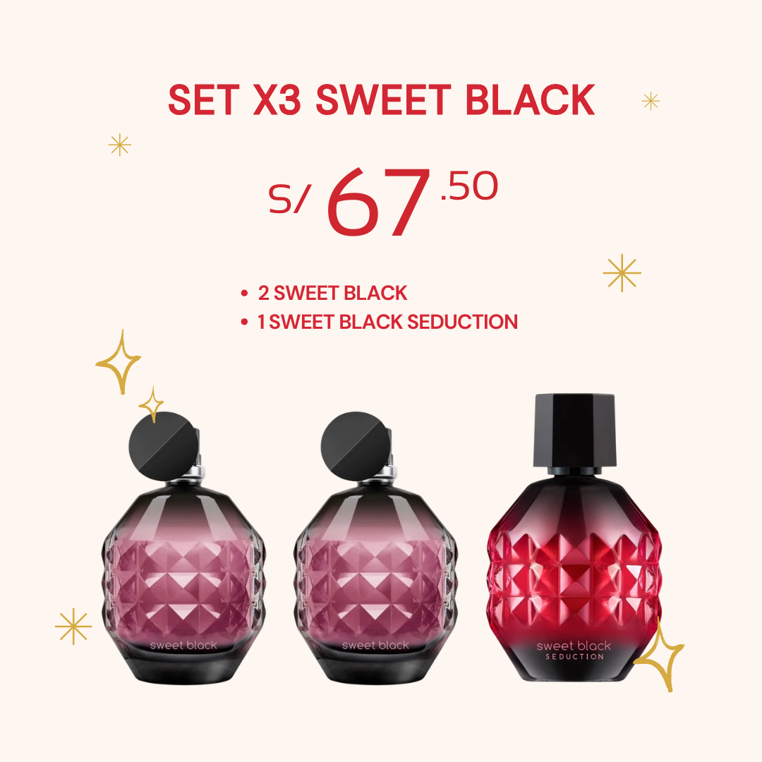 Set x3 Sweet Black