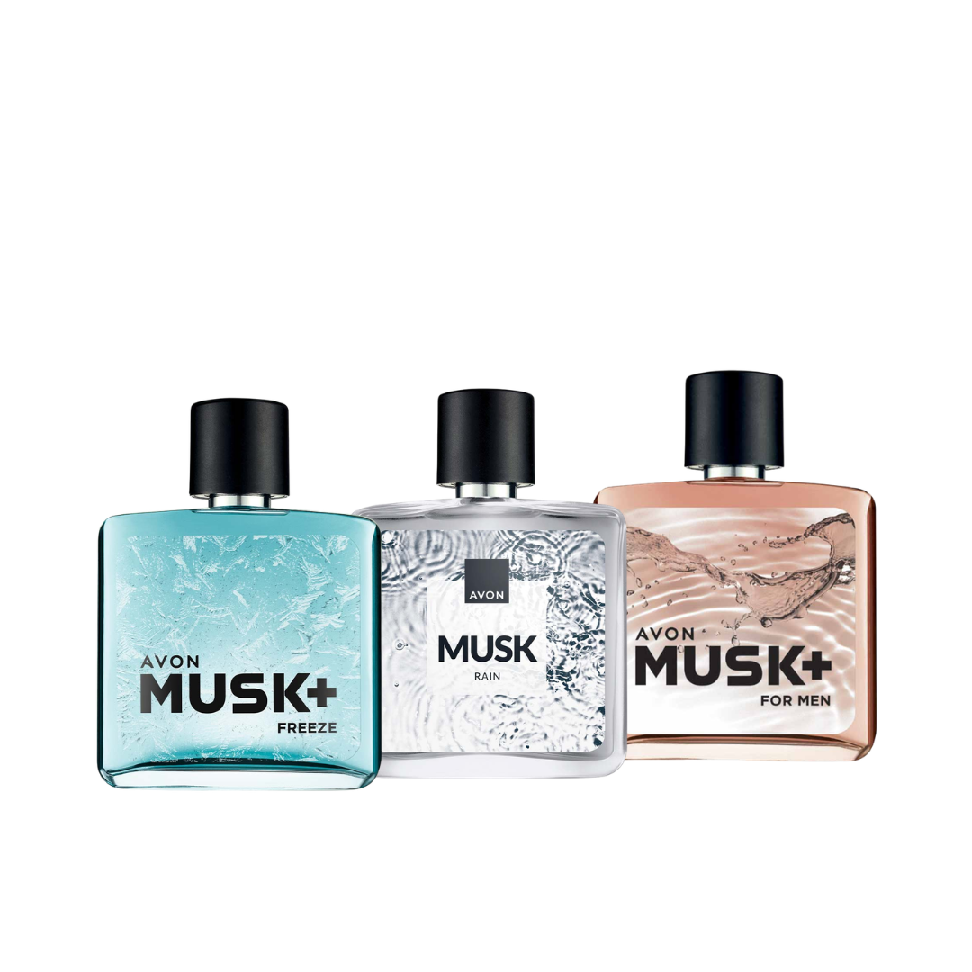 Set x3 Musk Marine + Rain + Clásico