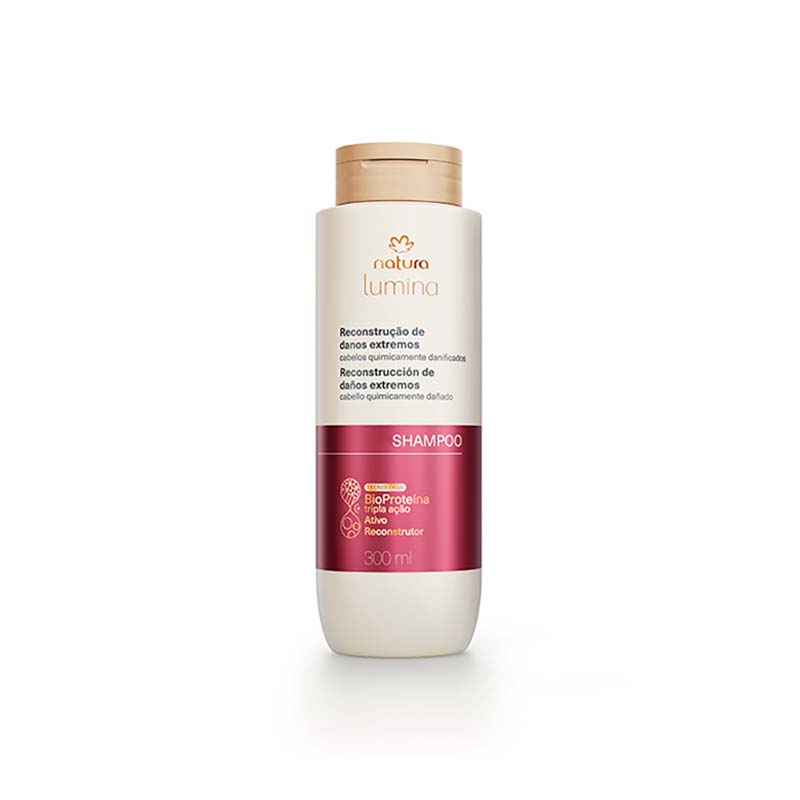 Shampoo reestructurante limpieza y reparación 300 ml Lumina