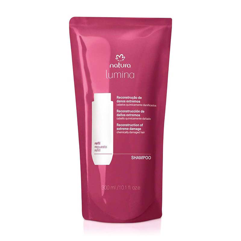 Repuesto Shampoo reestructurante limpieza y reparación 300 ml Lumina