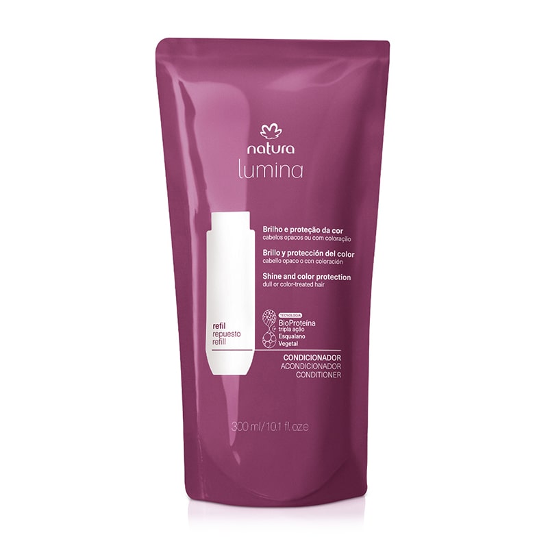 Repuesto Acondicionador protector brillo y protección del color 300 ml Lumina