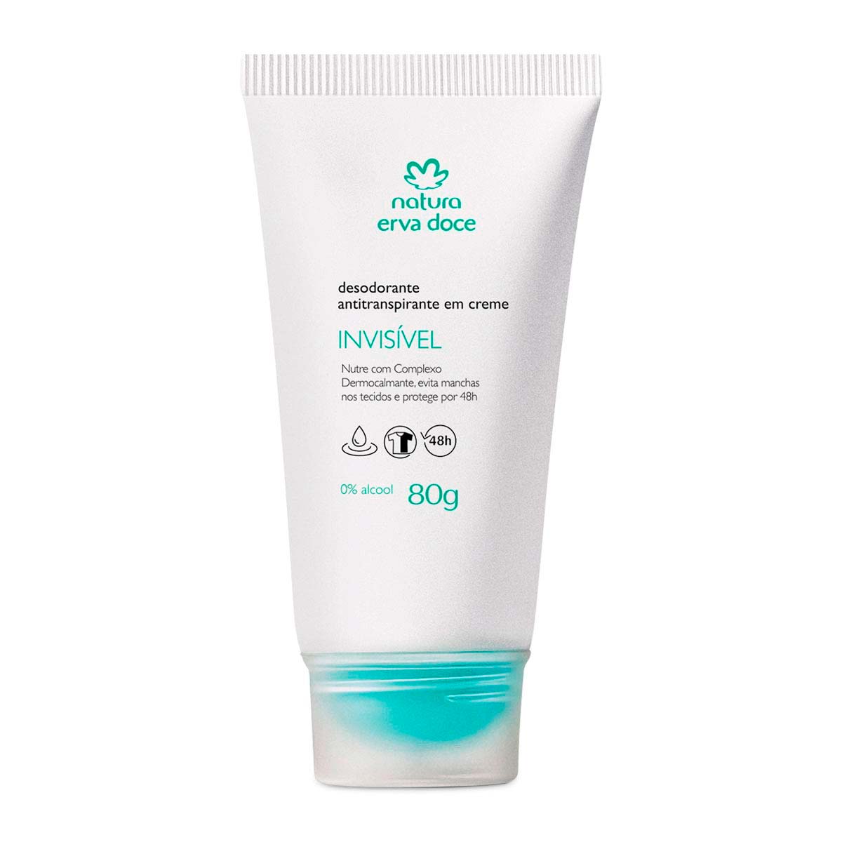 Desodorante antitranspirante en crema invisible 80 g Erva Doce