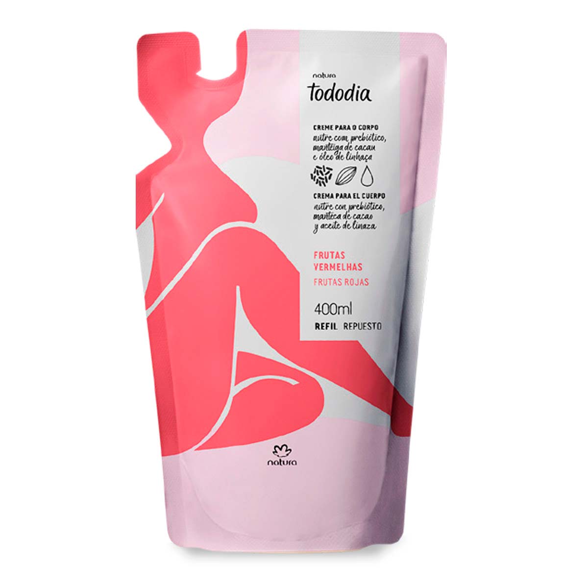 Crema nutritiva para el cuerpo frutas rojas 400 ml Tododia