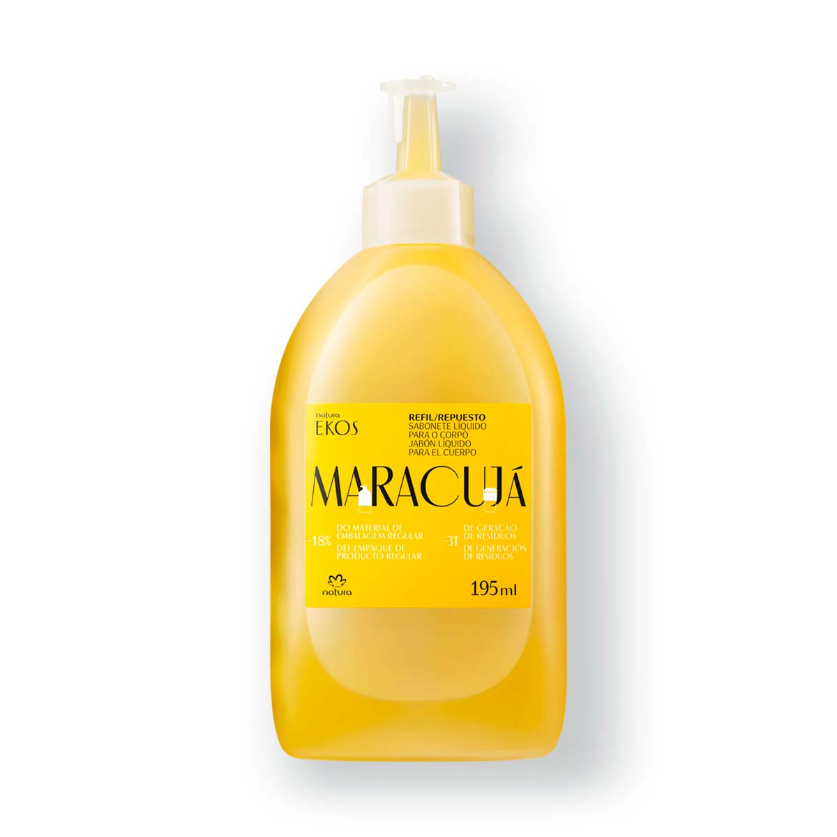 Jabón líquido corporal Repuesto maracuyá 195 ml EKOS