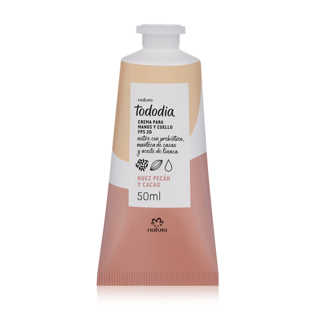 Crema nutritiva para manos nuez pecán y cacao 50 ml Tododia
