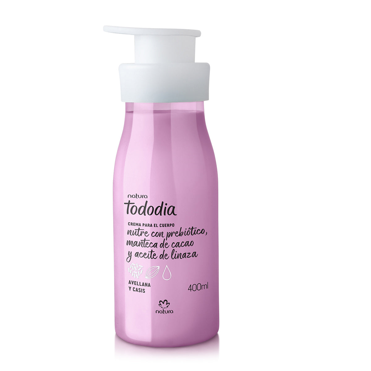 Hidratante corporal avellana y casis 400 ml Tododia