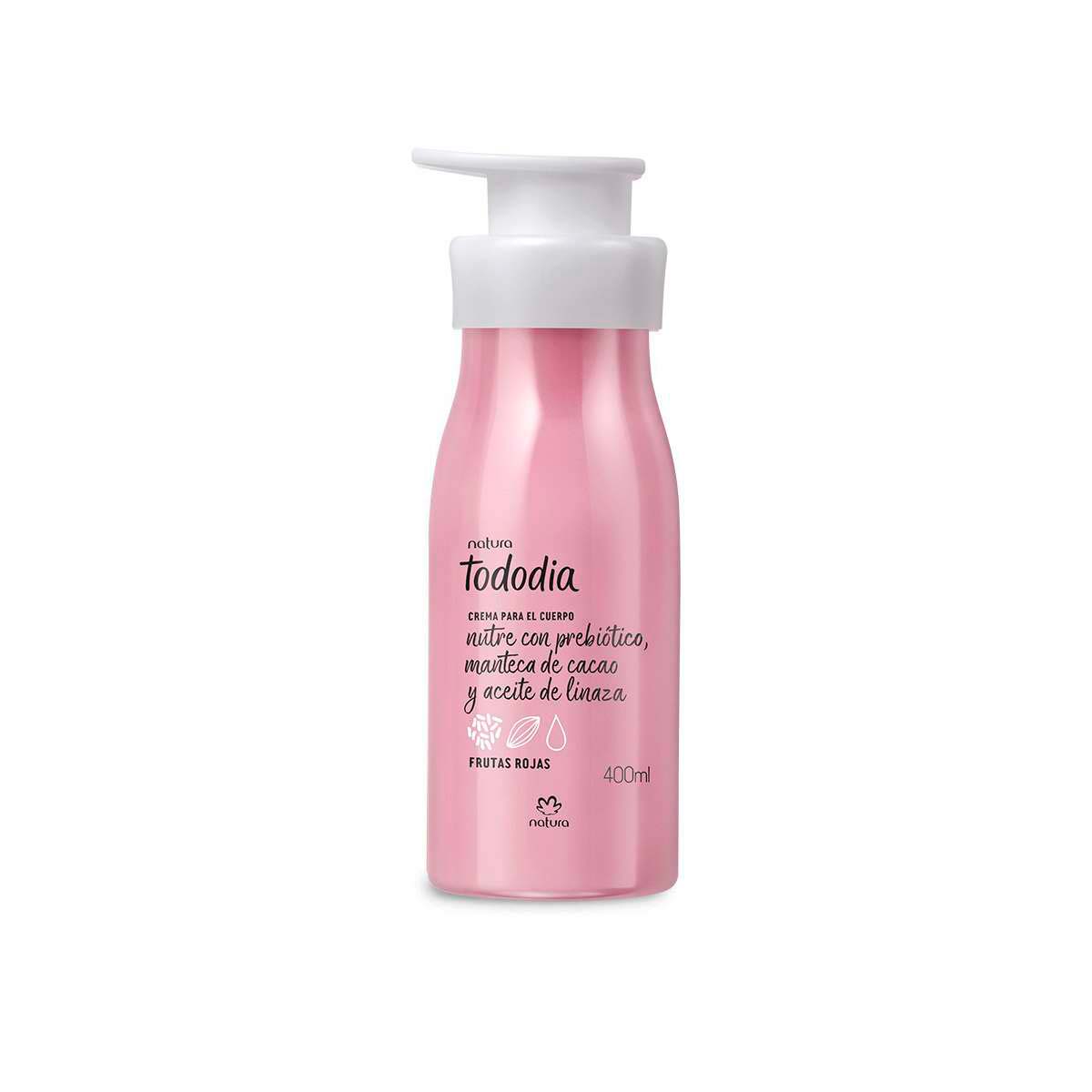 Crema nutritiva para el cuerpo frutas rojas 400 ml Tododia