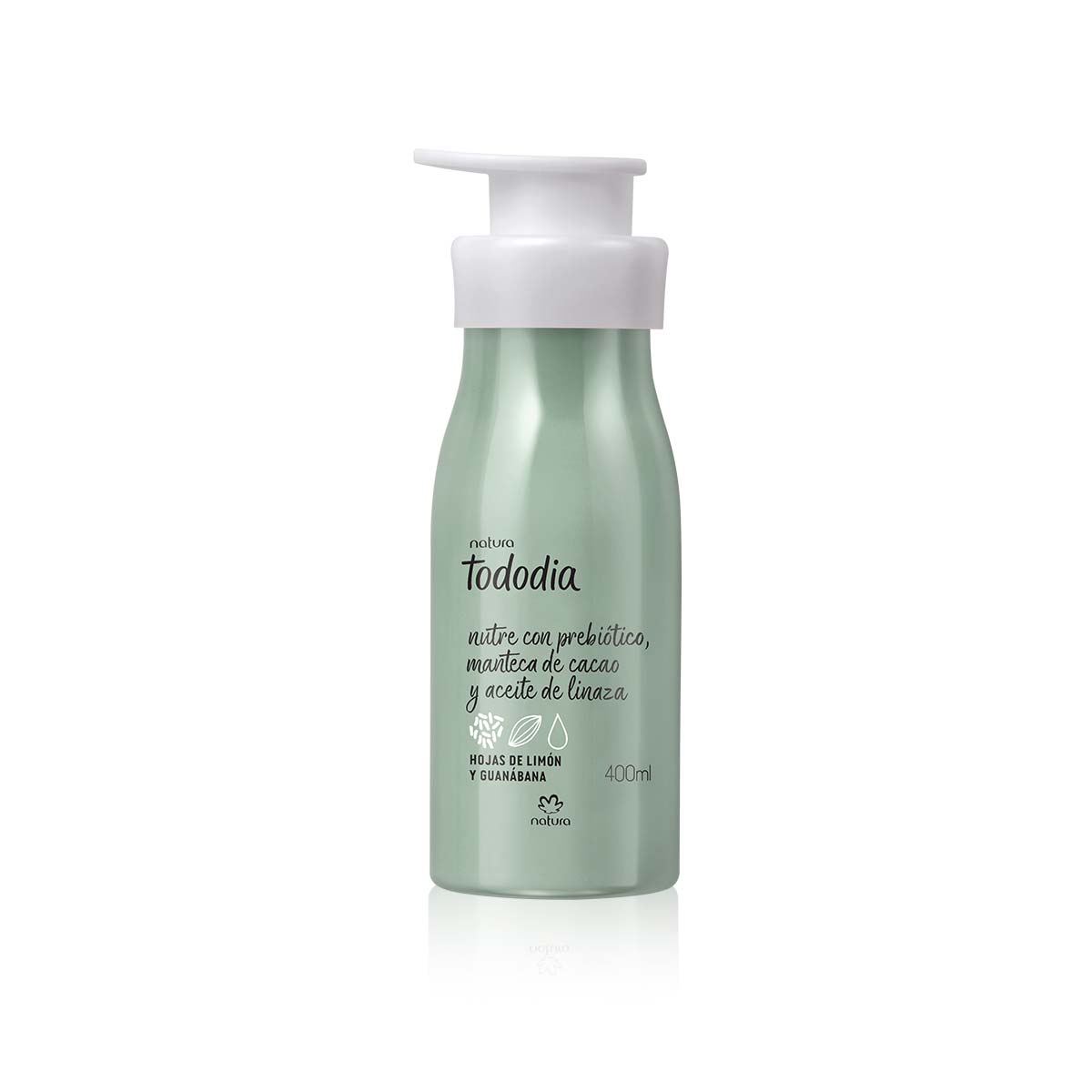 Crema nutritiva para el cuerpo hojas de limón y guanábana 400 ml Tododia