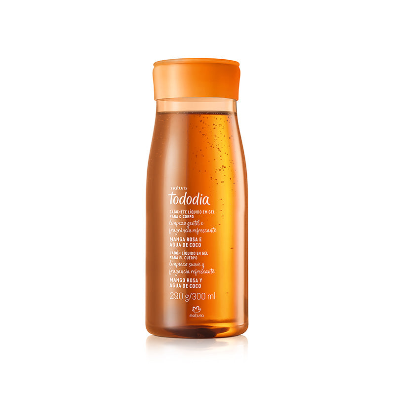Jabón líquido en gel mango rosa y agua de coco 300 ml Tododia
