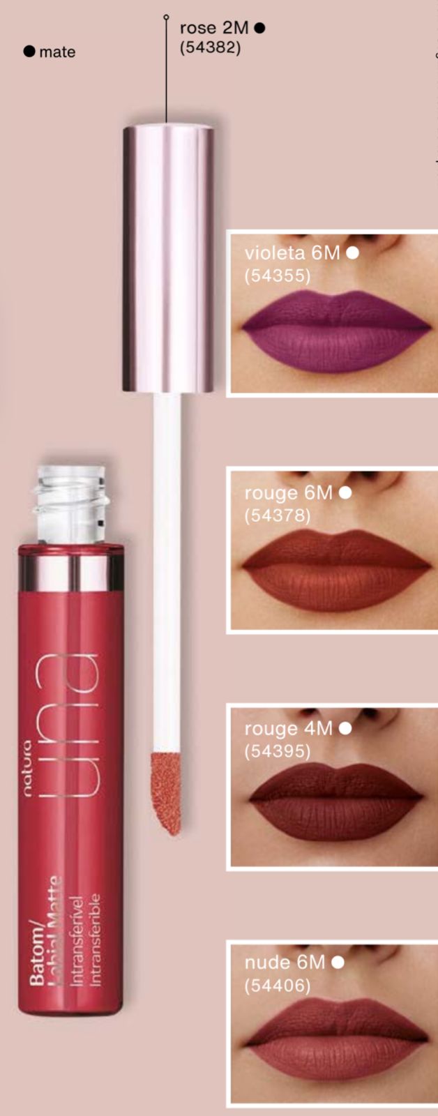 Labial mate intransferible 8 ml UNA