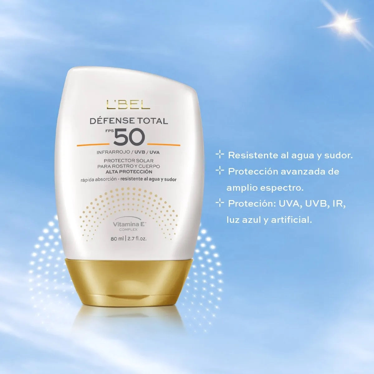 Défense Total Protector Solar para Rostro y Cuerpo 80ml