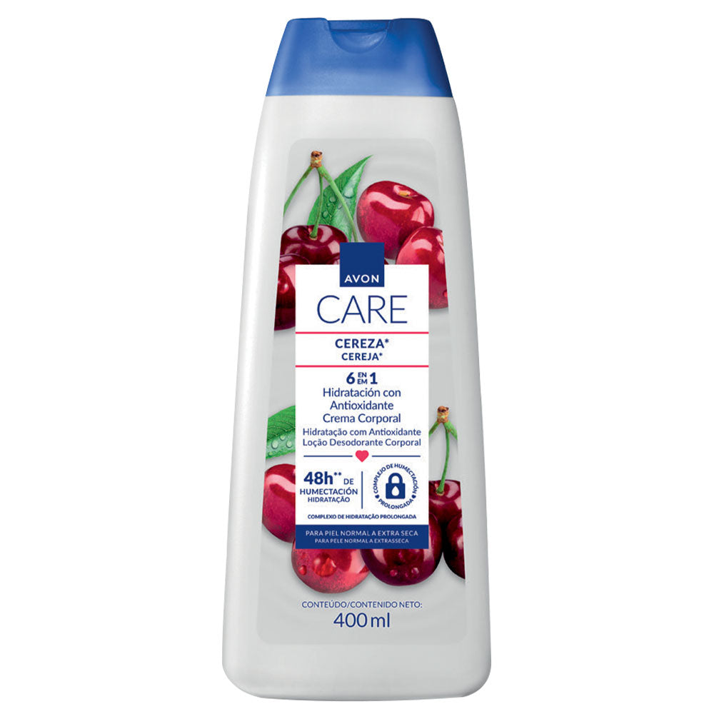 Avon Care 6 en 1 Crema Corporal Hidratante Cereza 400 ml