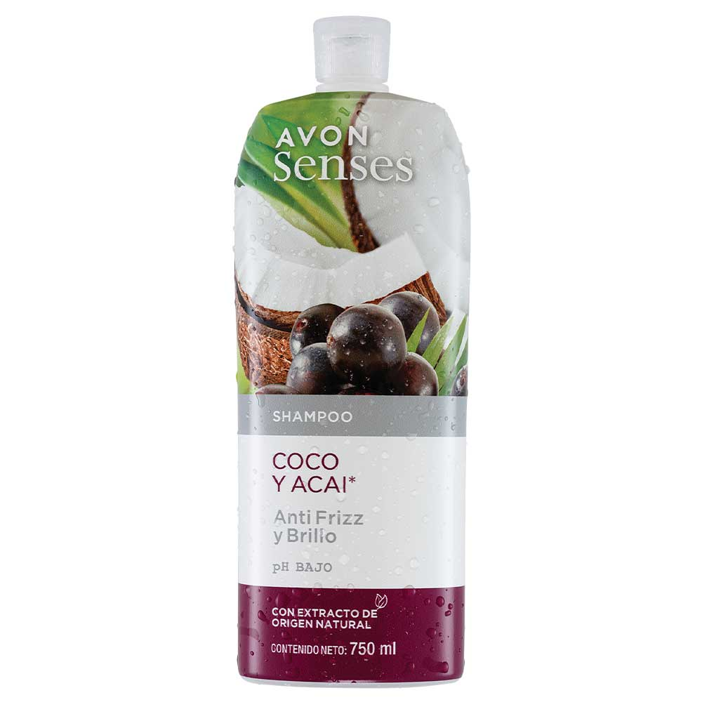 Avon Senses Shampoo Coco y Acai 750 ml