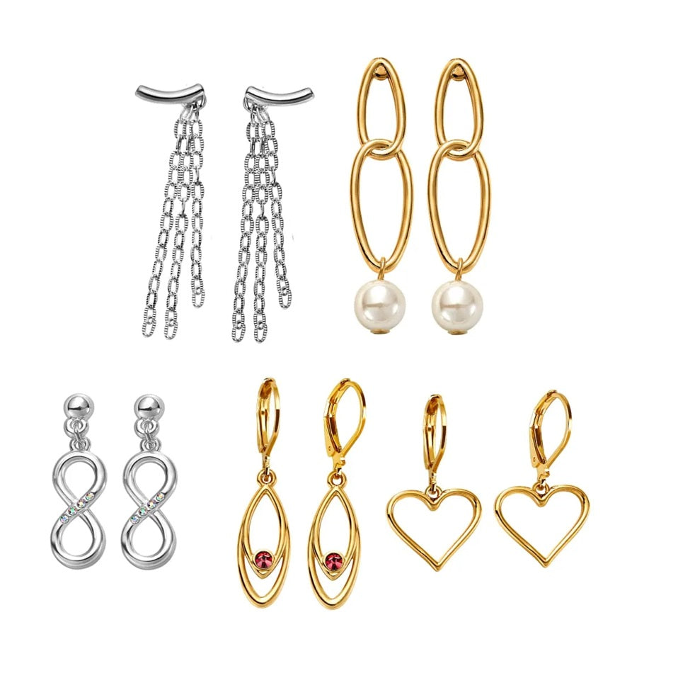 Set Aretes x5 Sparkling Dance Esika