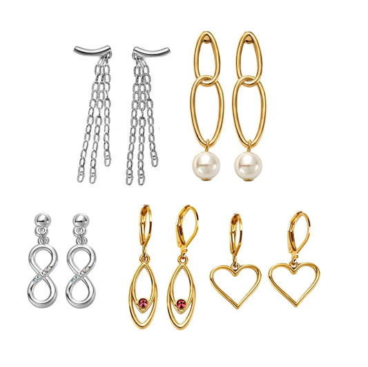 Set Aretes x5 Sparkling Dance Esika