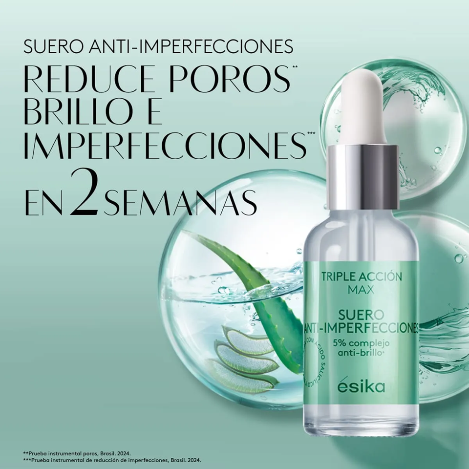 Suero Facial Anti-Imperfecciones Triple Acción Max