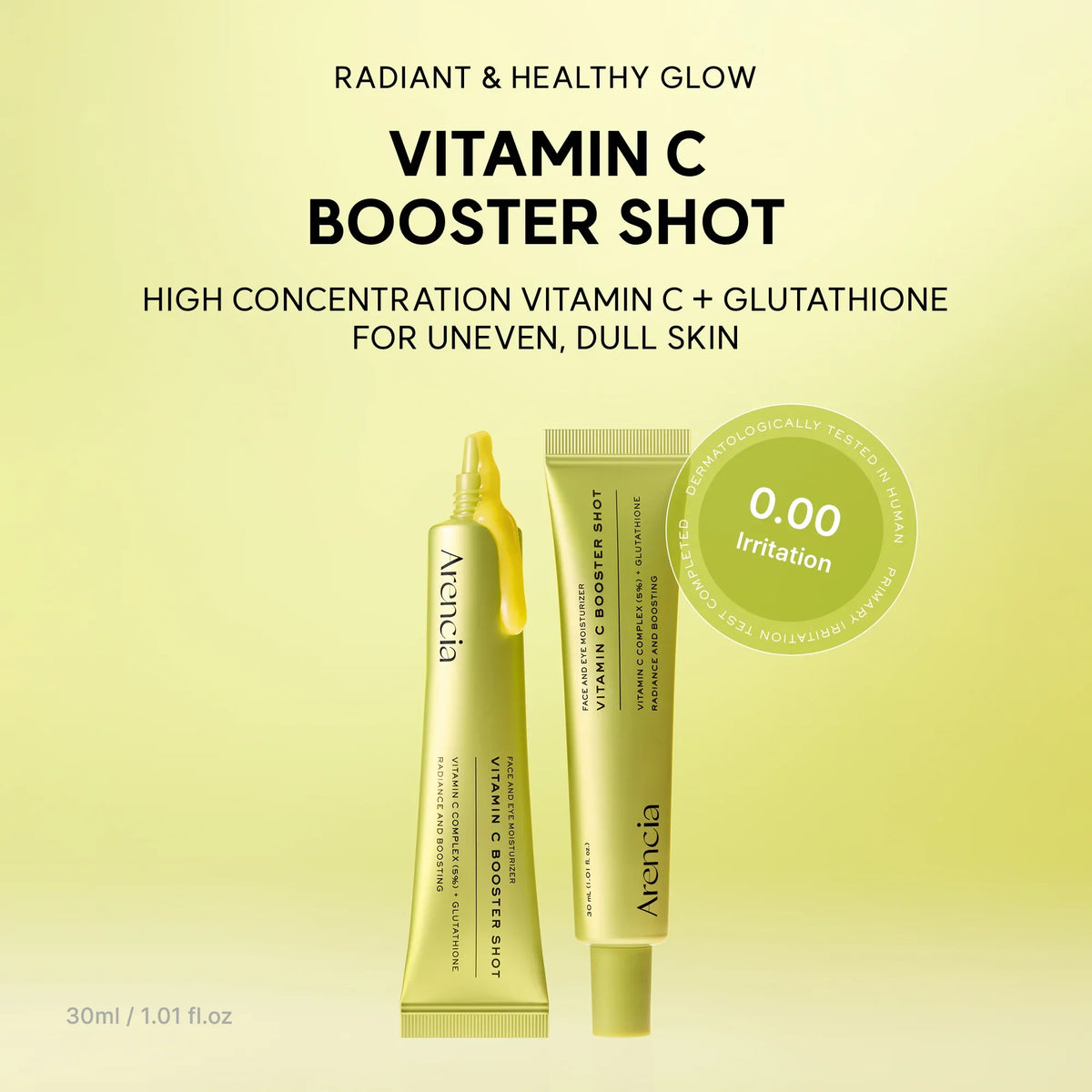 Arencia Booster Vitamina C pura + Glutatión