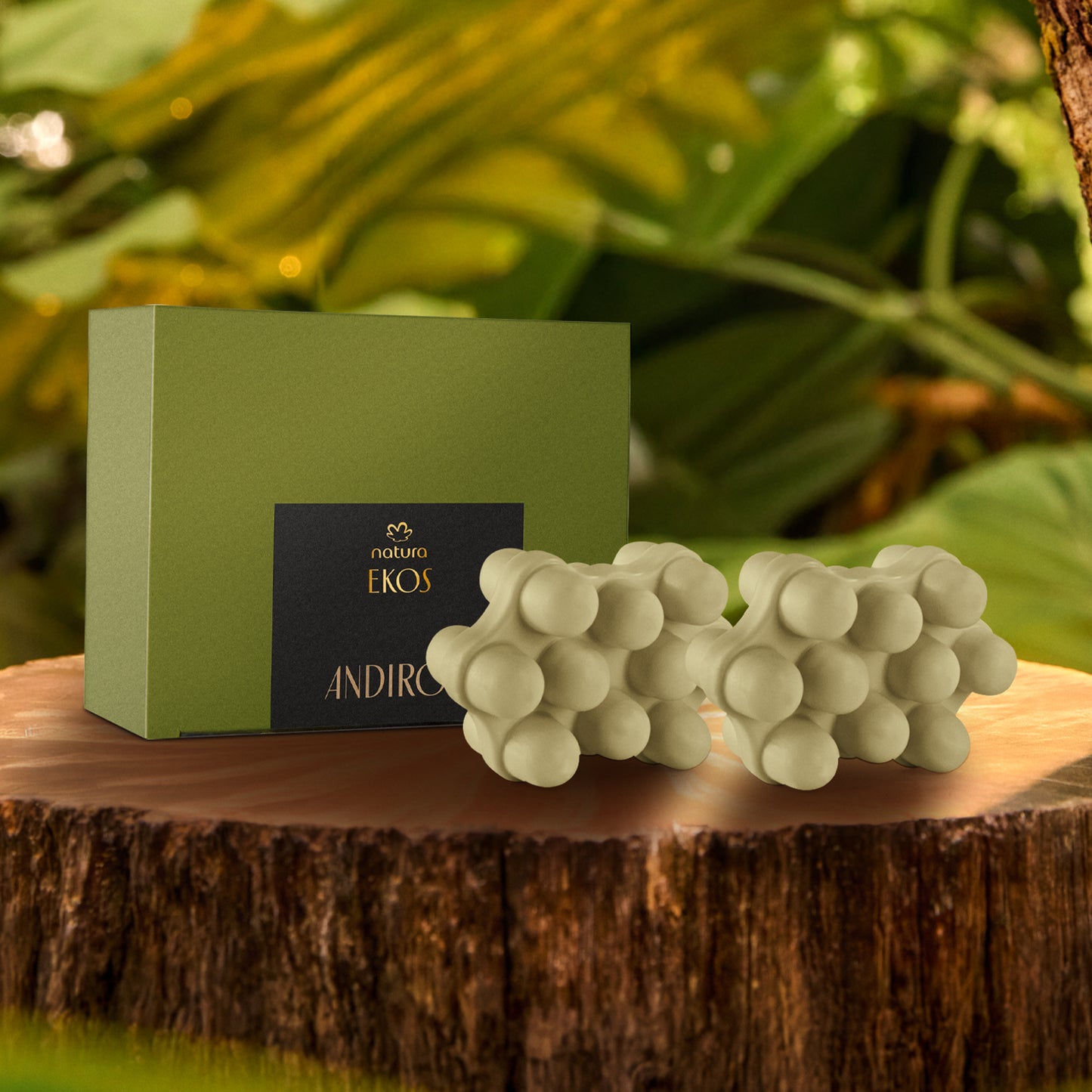 Pack Jabones x2 en Barra Masajeador Puro Vegetal Ekos Andiroba