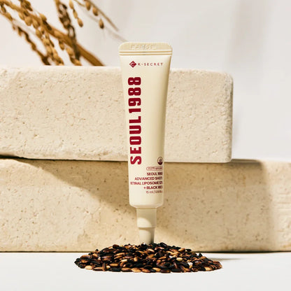 K-SECRET - SEUL 1988 Shot Avanzado: Crema de Liposoma Retinal 12% + Arroz Negro