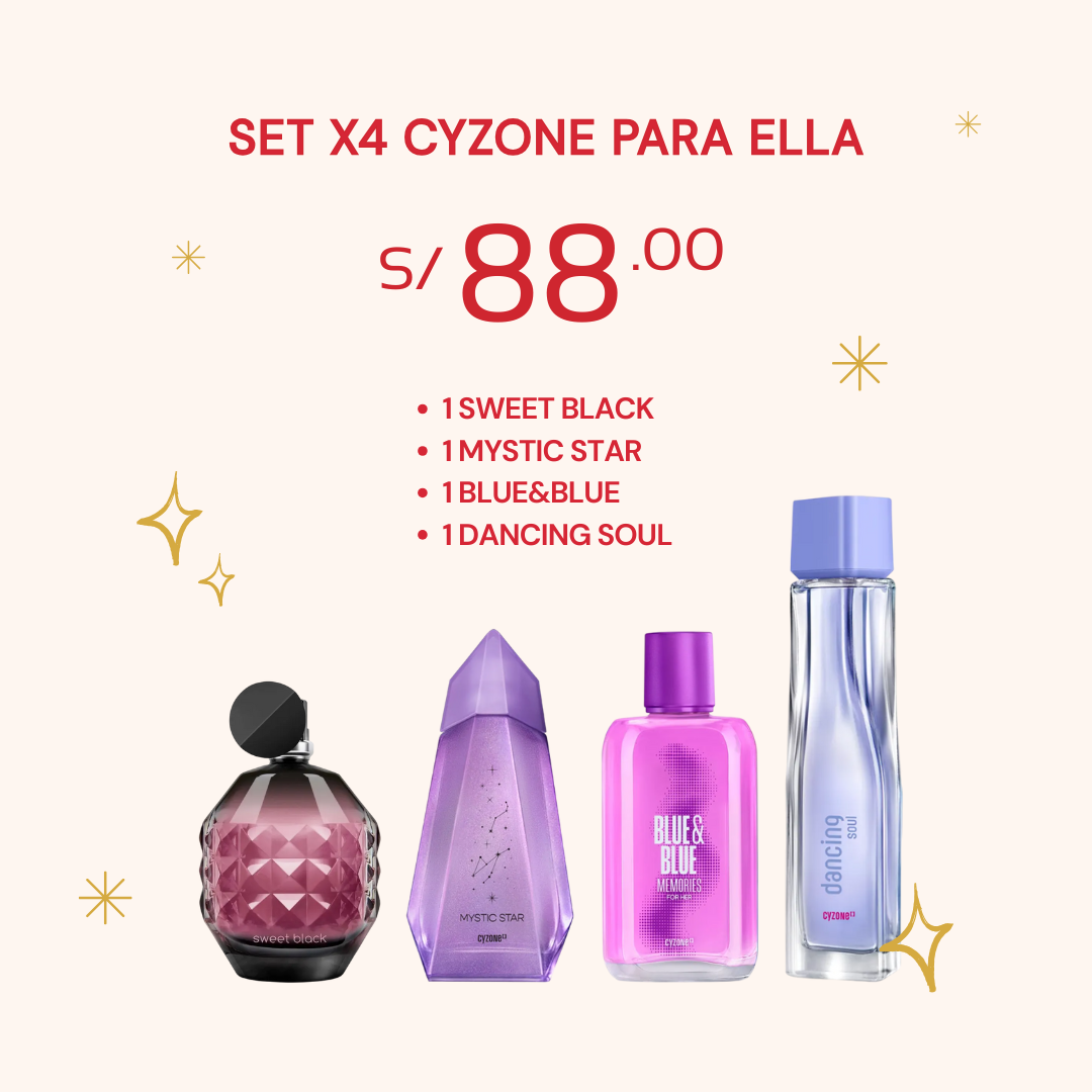 Set x4 Cyzone para ella