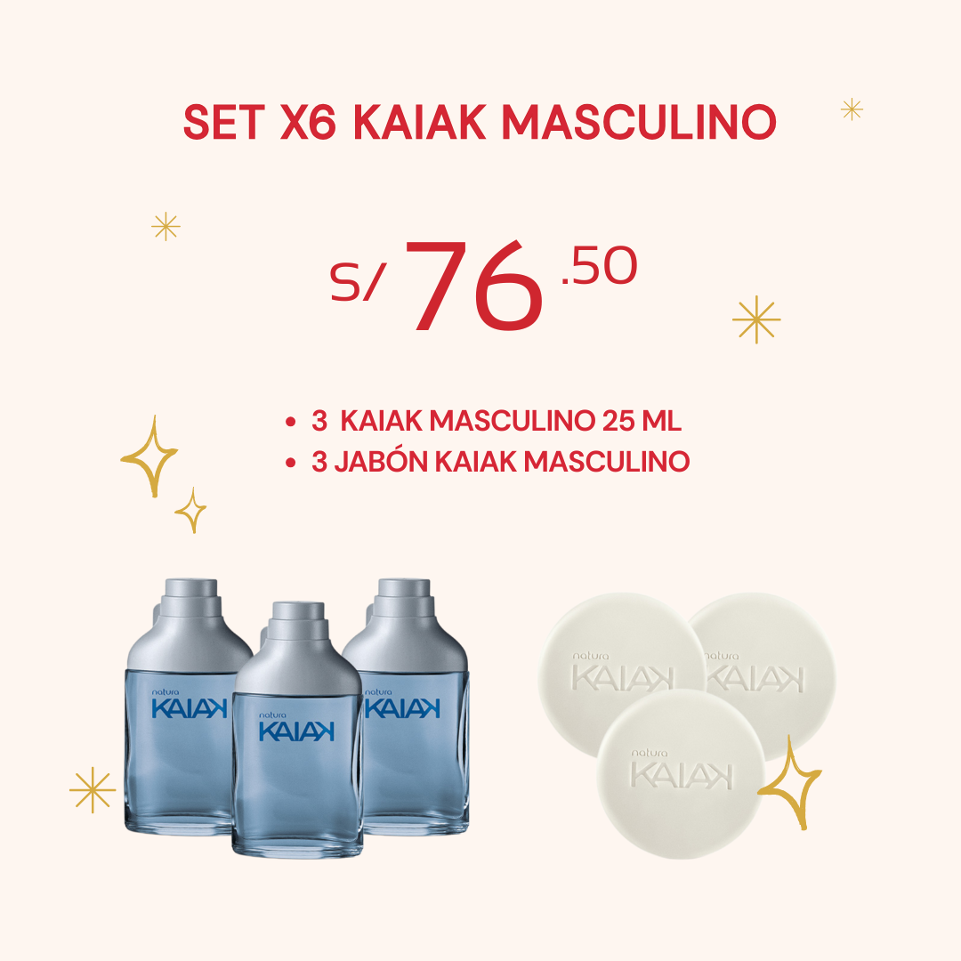 Set x6 Kaiak masculino