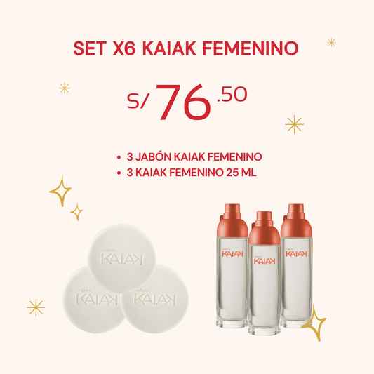 Set x6 Kaiak femenino