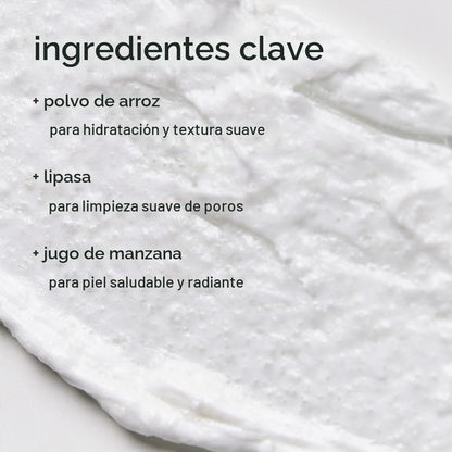 GLOW Limpiador espumoso con enzimas y arroz