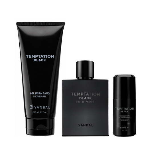 Set x3 Temptation Black + Gel de baño + Roll on