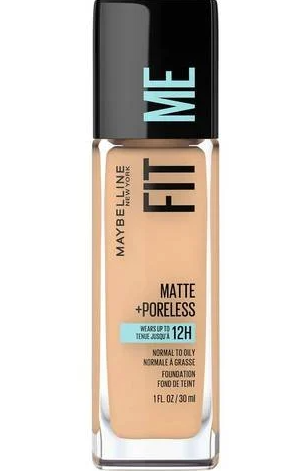 BASE DE MAQUILLAJE LÍQUIDA MATTE  FIT ME + PORELESS
