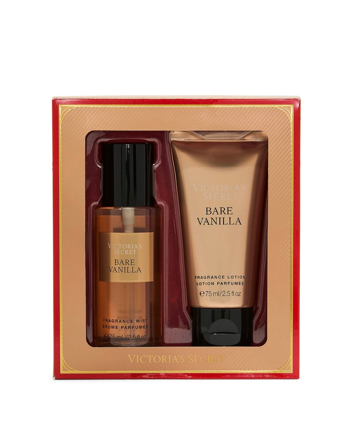 Set x2 fragancia Mist Bare Vanilla Victoria’s Secret