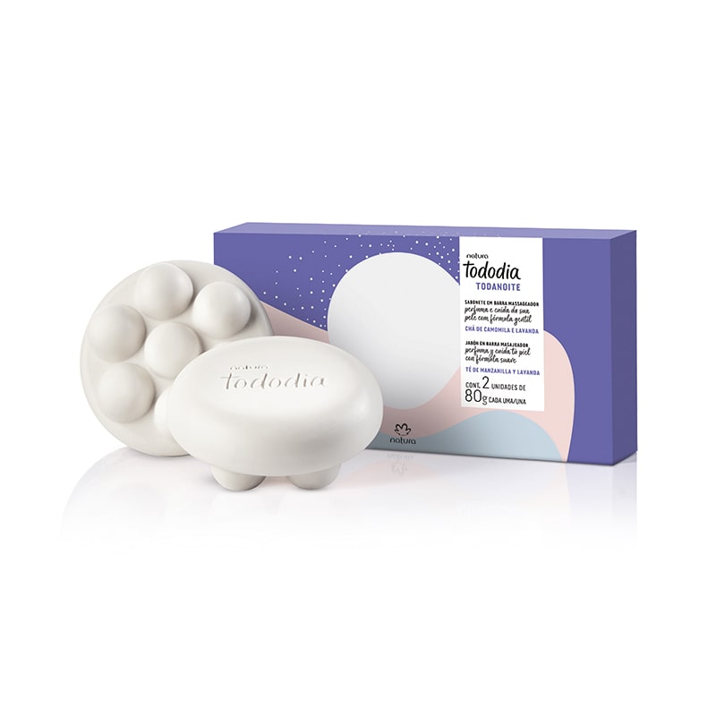 Jabones masajeadores todanoite Caja con x2 de 80 g
