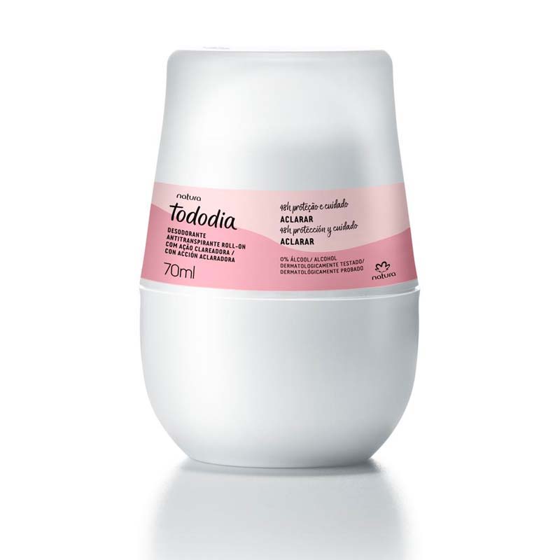 Desodorante antitranspirante roll-on aclarador 70 ml Tododia