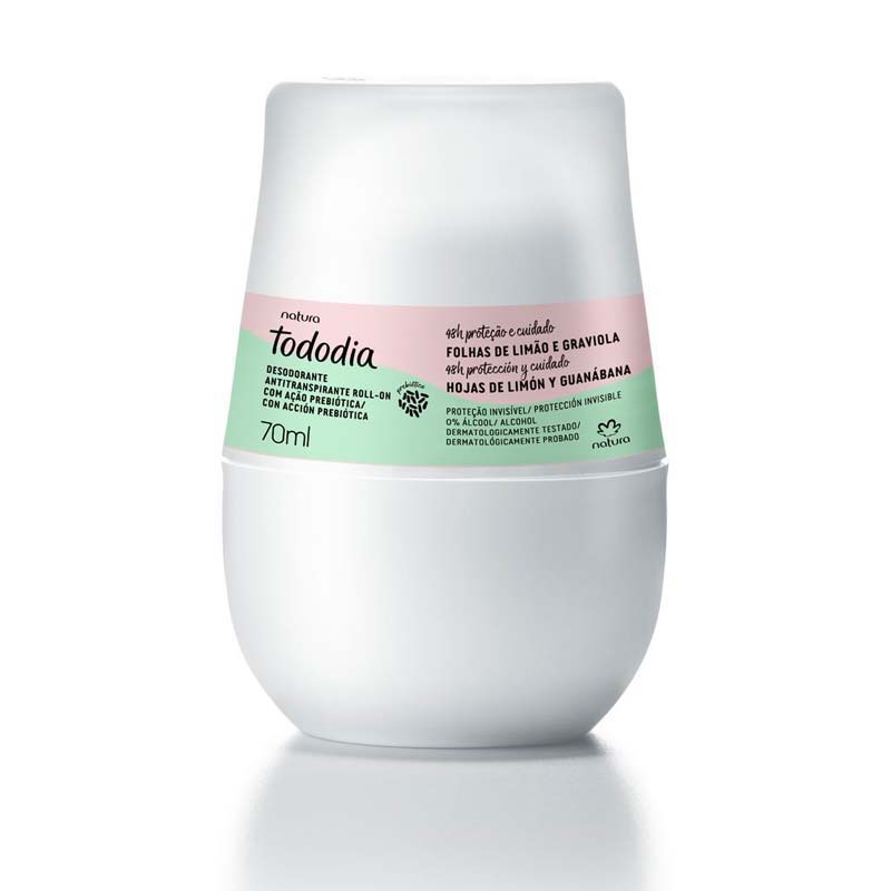 Desodorante antitranspirante roll-on hojas de limón y guanábana 70 ml Tododia