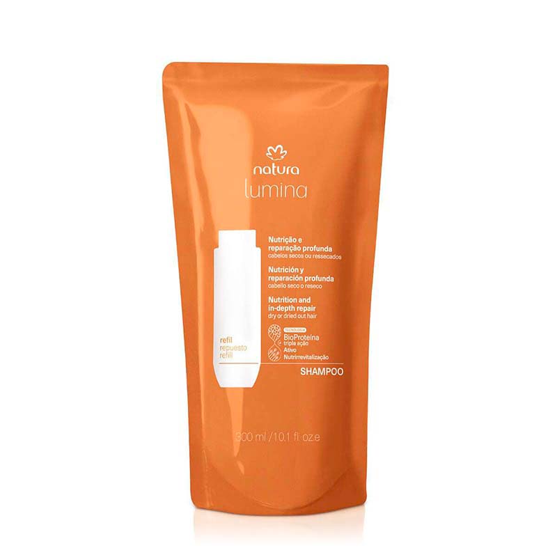 Repuesto Shampoo nutritivo reparación y nutrición 300 ml Lumina