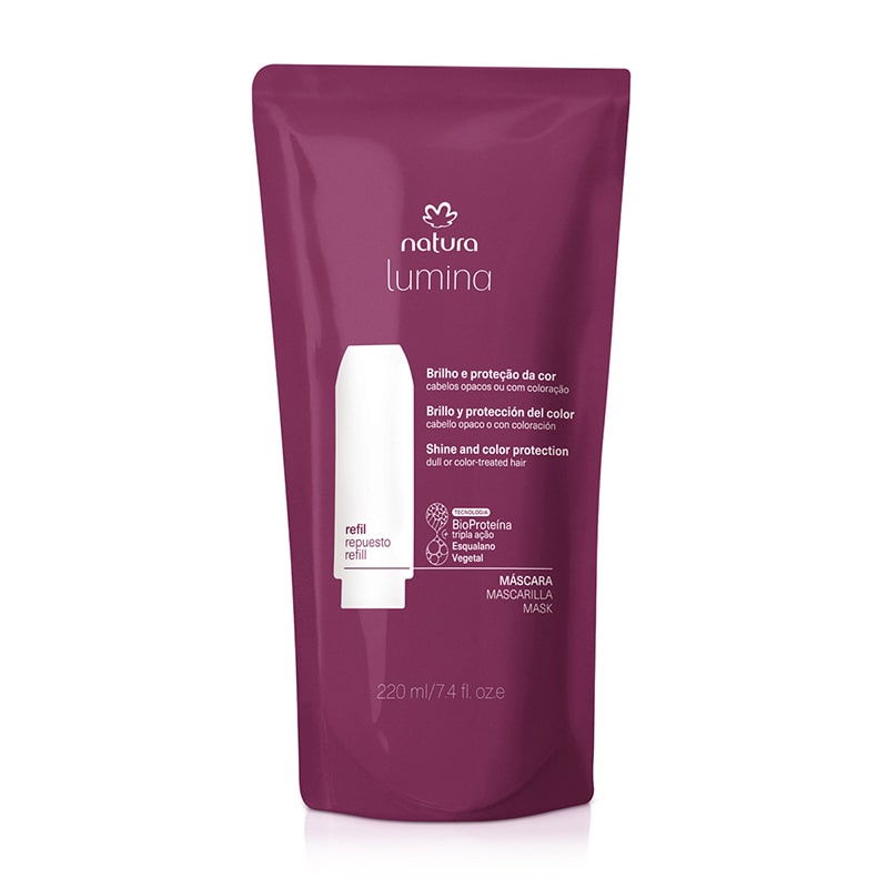 Repuesto Máscara de blindaje brillo y protección del color 220 ml Lumina