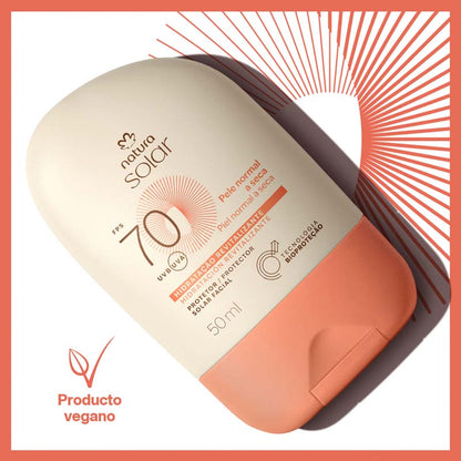 Protector Solar Facial Piel Normal a Seca FPS 70 Natura Solar