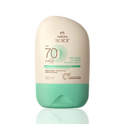 Protector Solar Facial Piel Mixta a Oleosa FPS 70 Natura Solar