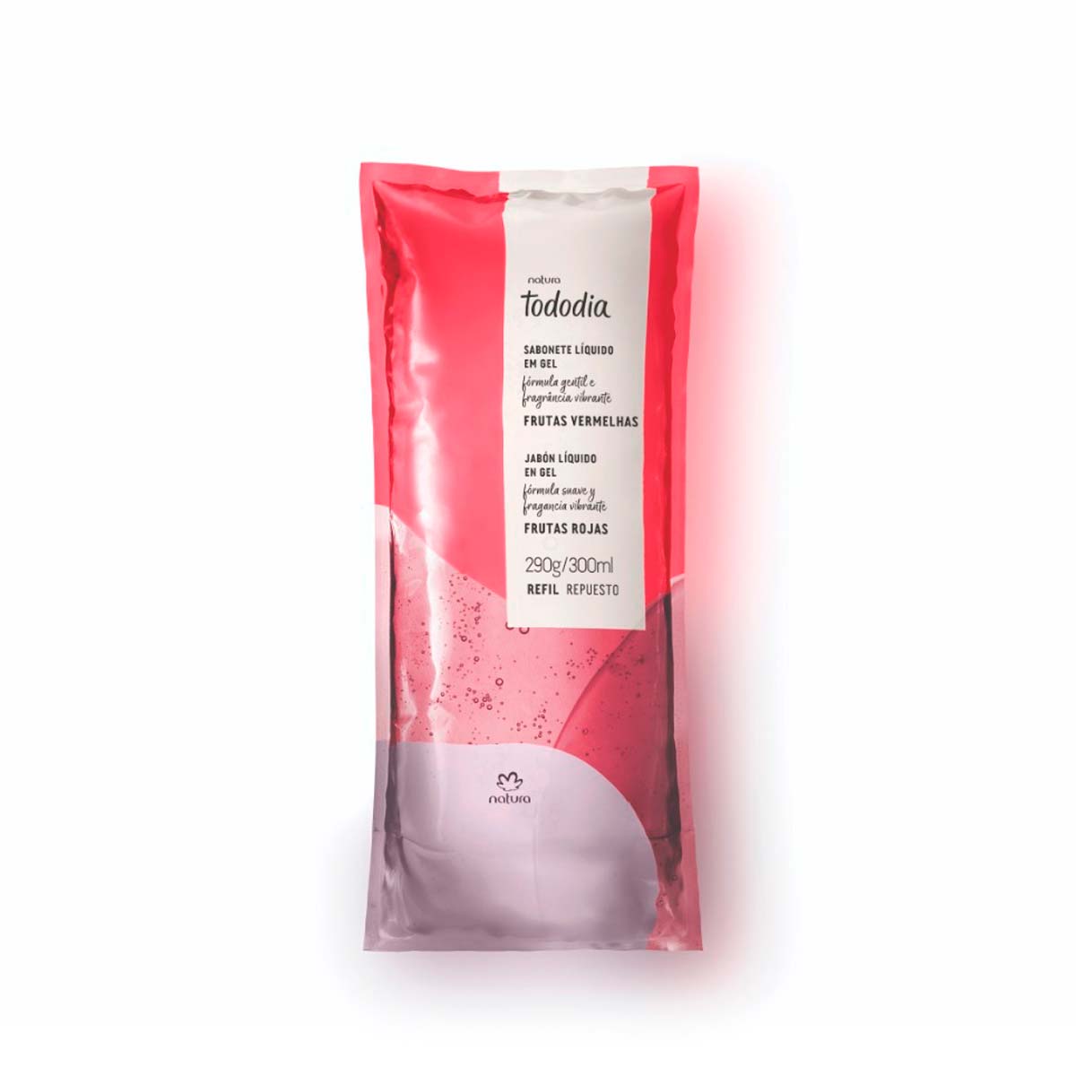 Jabón líquido Repuesto en gel frutas rojas 300 ml Tododia