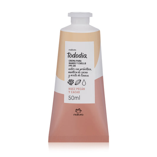 Crema nutritiva para manos nuez pecán y cacao 50 ml Tododia