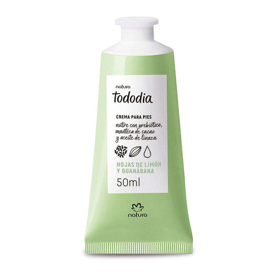 Crema nutritiva para pies hojas de limón y guanábana 50 ml Tododia