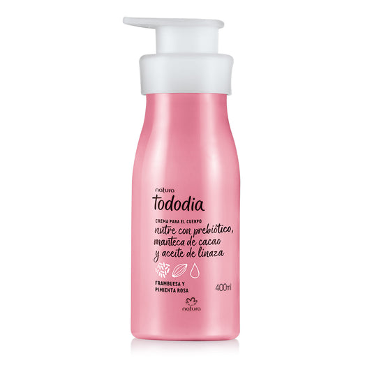 Hidratante corporal frambuesa y pimienta rosa 400 ml Tododia