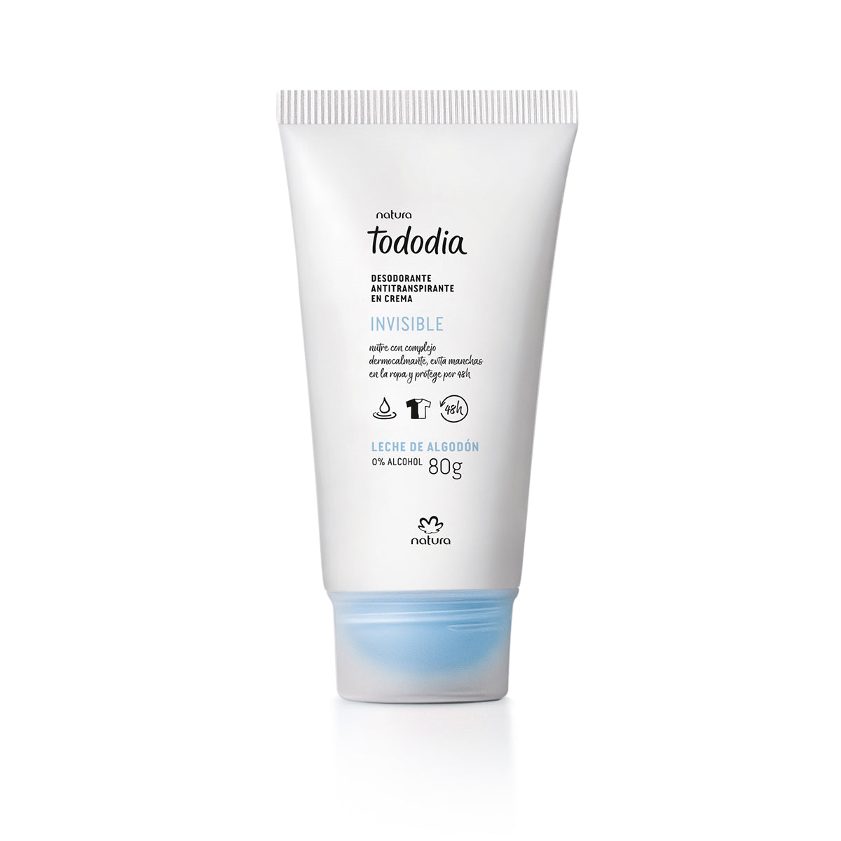 Desodorante antitraspirante en crema invisible algodón