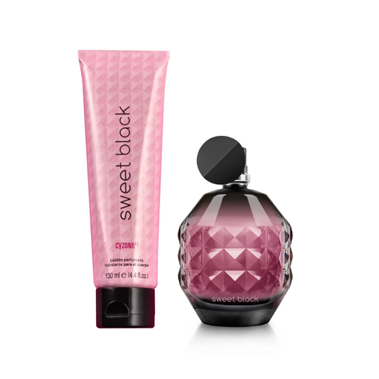 Set x2 Eau de parfum Sweet Black + Loción