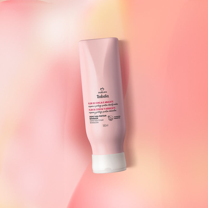 Tododia Crema para peinar reparadora Flor de Cereza y Aguacate 180 ml