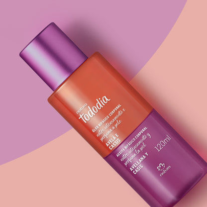 Óleo bifásico corporal Avellana y Cassis Tododia 120 ml