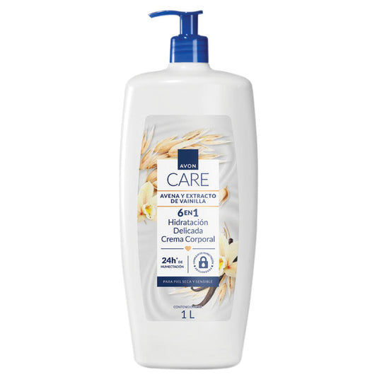 Avon Care 6 En 1 Crema Corporal Avena y Extracto De Vainilla 1000 ml