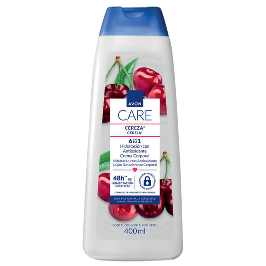 Avon Care 6 en 1 Crema Corporal Hidratante Cereza 400 ml