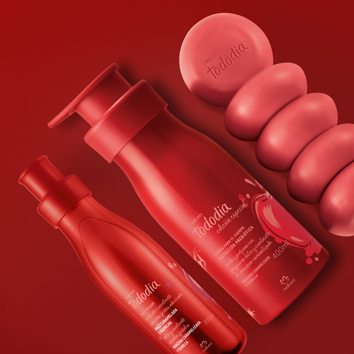 Kit Tododia Manzana Caramelizada y Vainilla x4