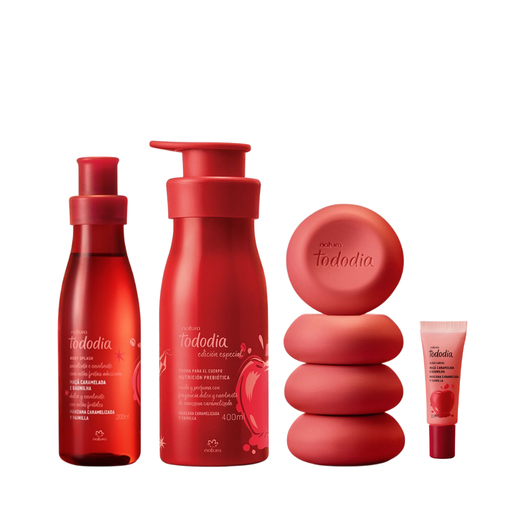 Kit Tododia Manzana Caramelizada y Vainilla x4