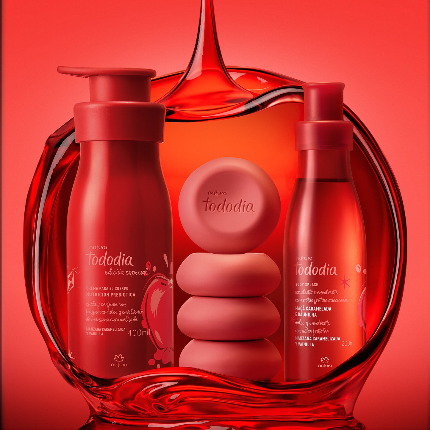Kit Tododia Manzana Caramelizada y Vainilla x4